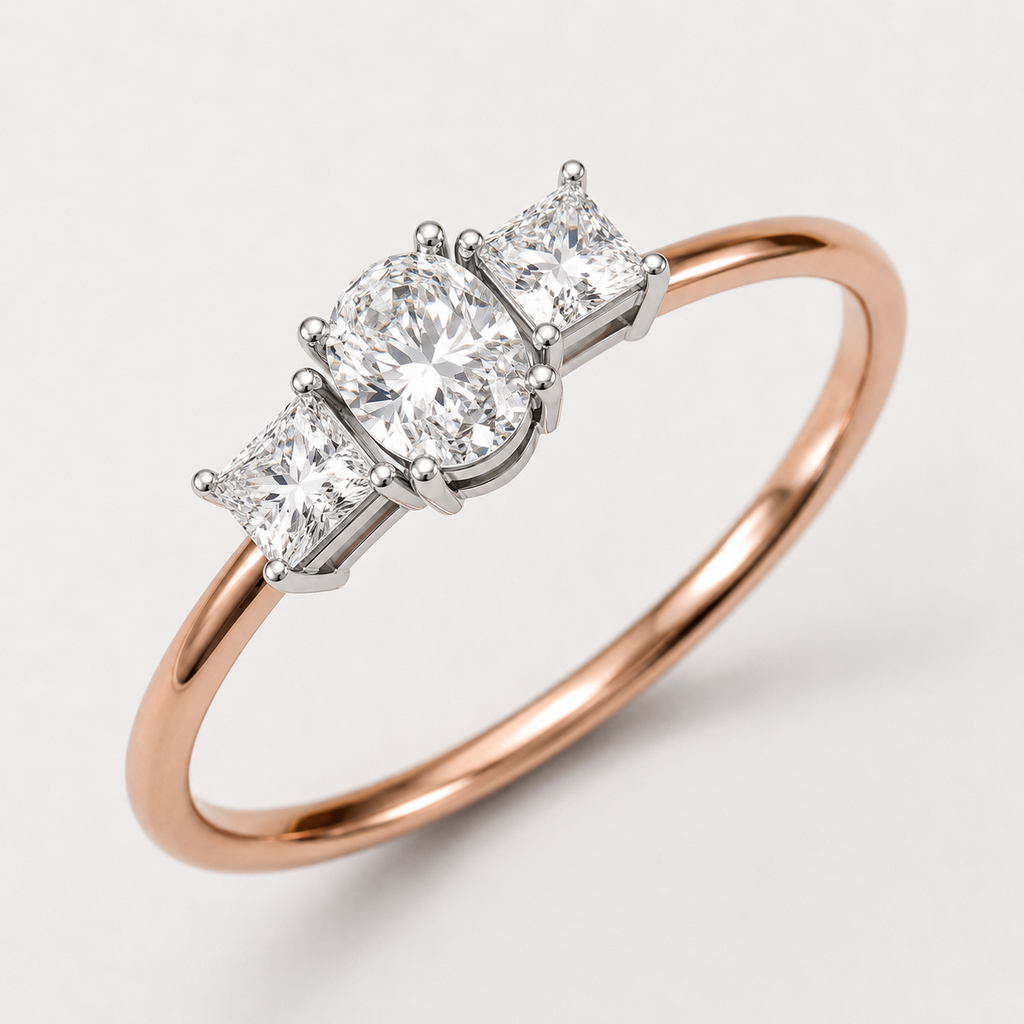 Classic Trio Ring - Rose Gold