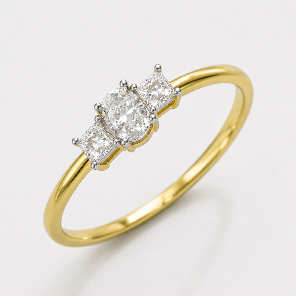 Classic Trio Ring - White Gold