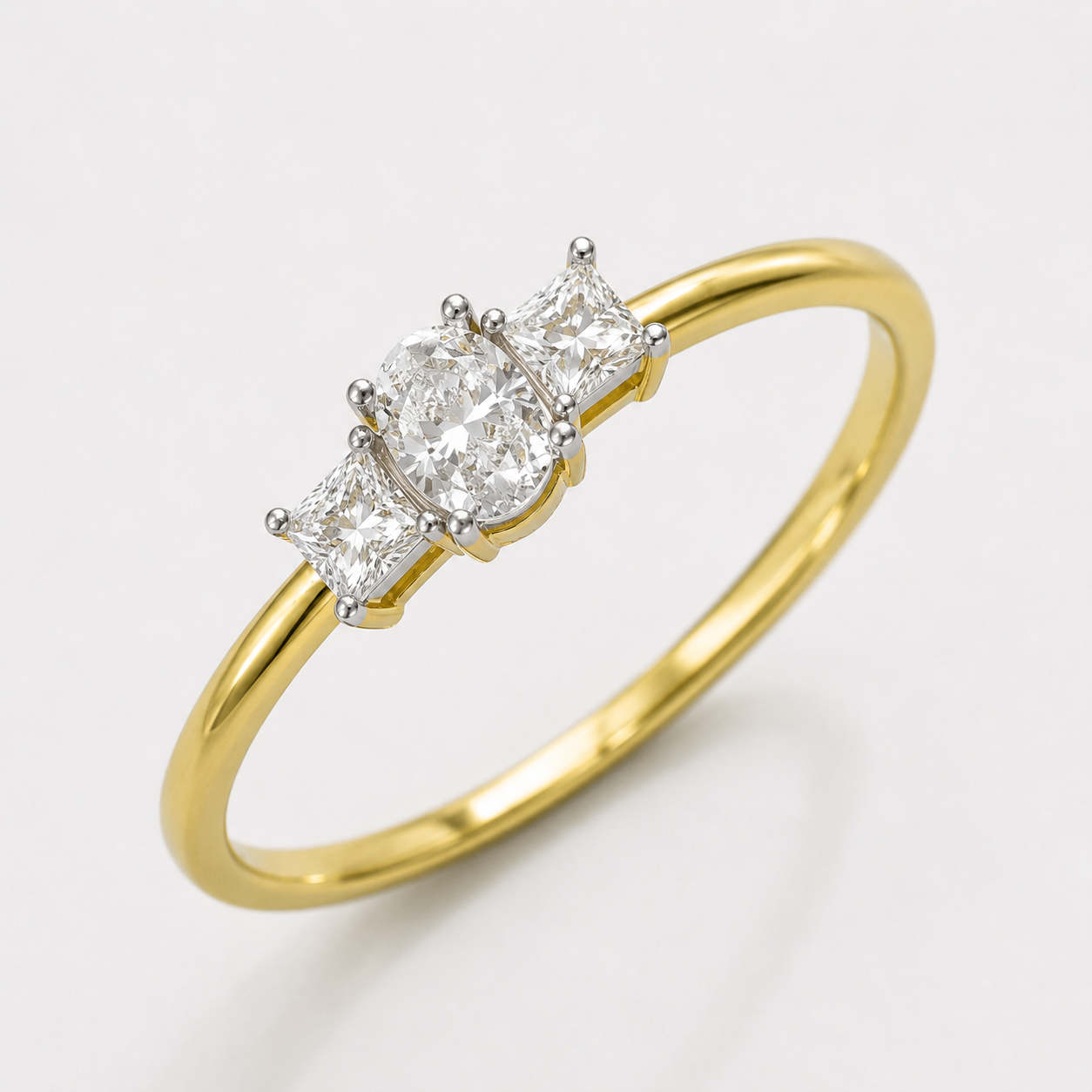 Classic Trio Ring - White Gold