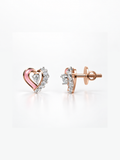 Blush Heart Studs