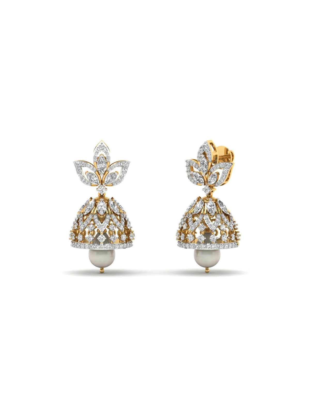 Pearl Jhumka Earrings
