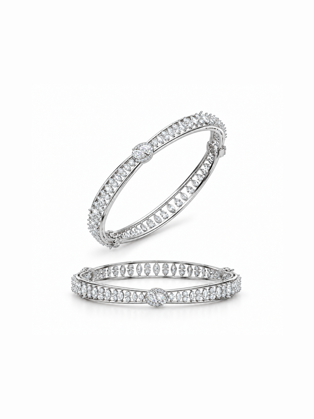 Oval Crown Bangles