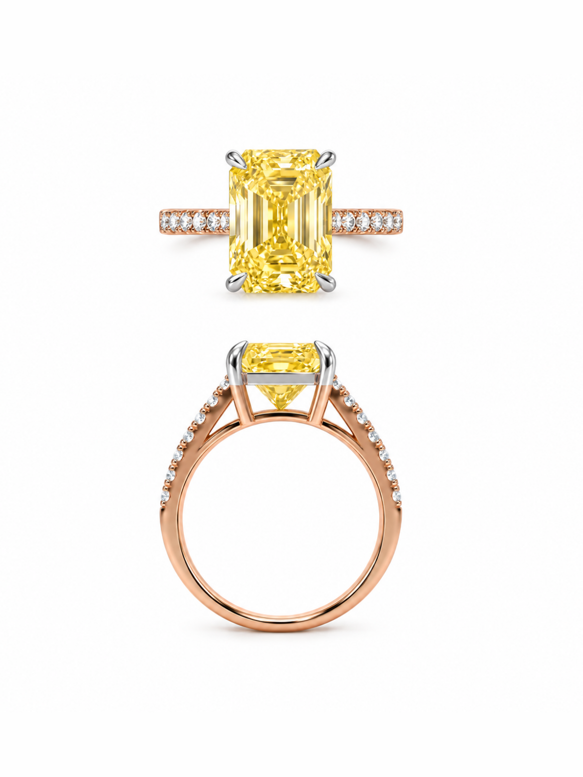 Canary Solitaire Ring