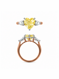 Canary Heart Ring