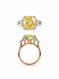 Amber Cushion Ring