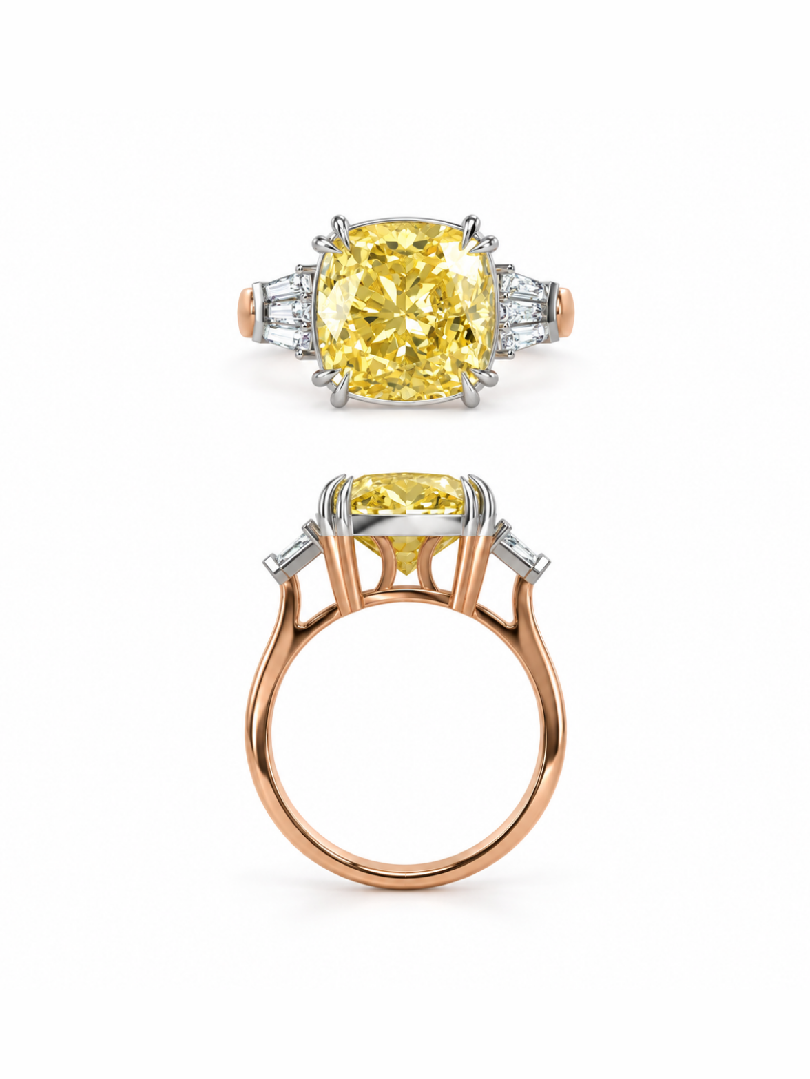 Amber Cushion Ring