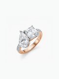 Duet Three Stone Ring