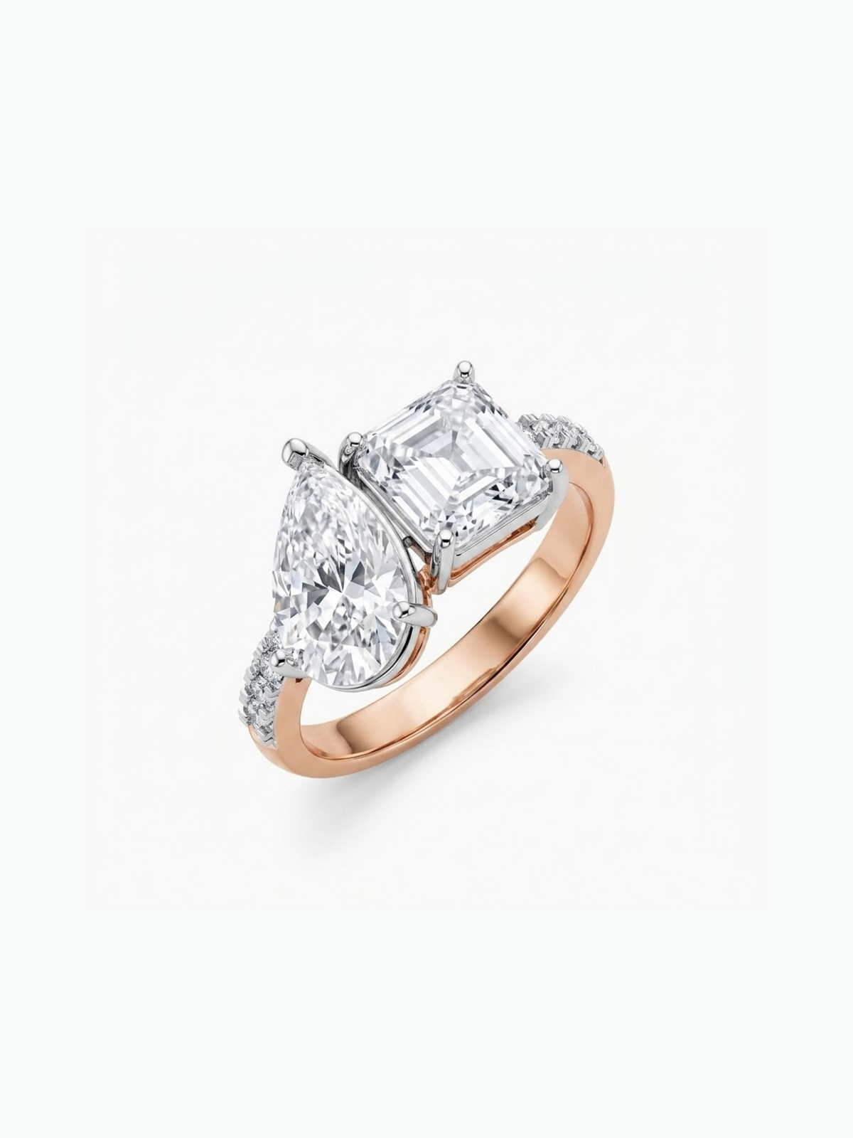 Duet Three Stone Ring