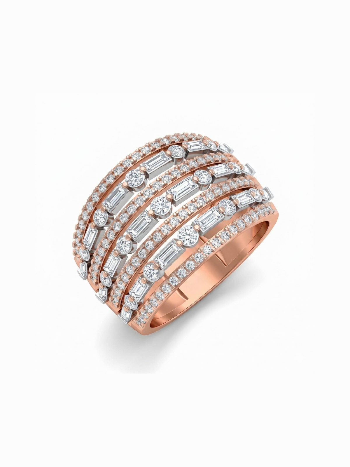 Cascade Diamond Ring