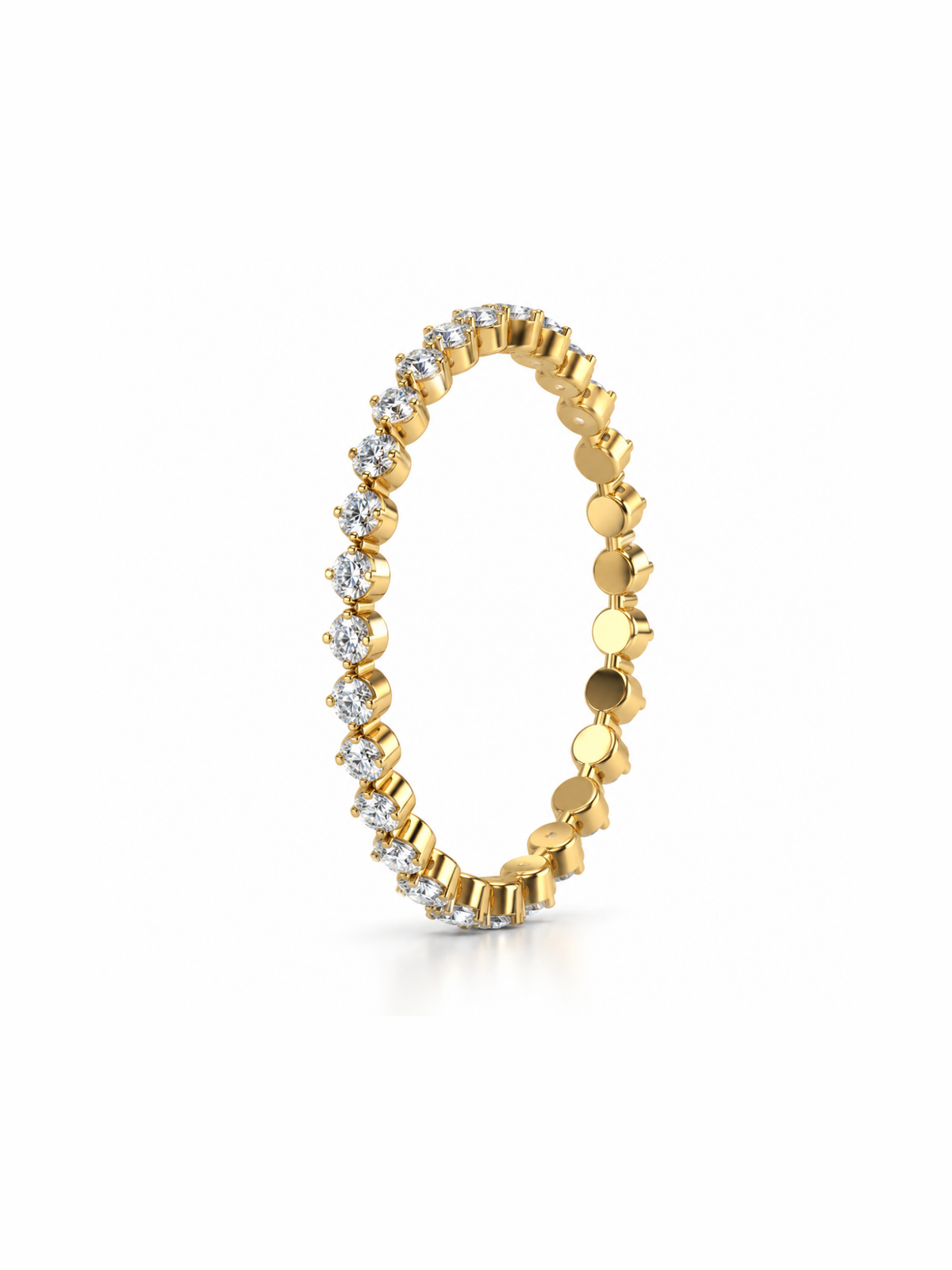 Solitaire Line Bangle