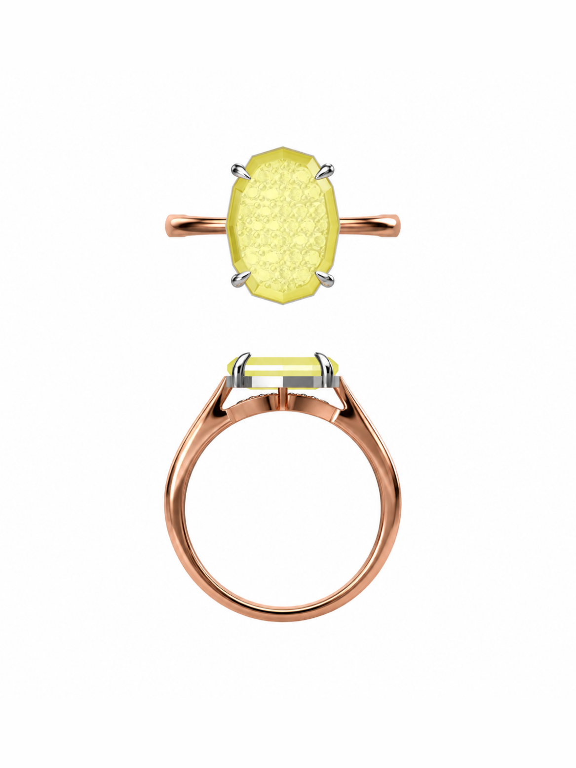 Amber Oval Ring