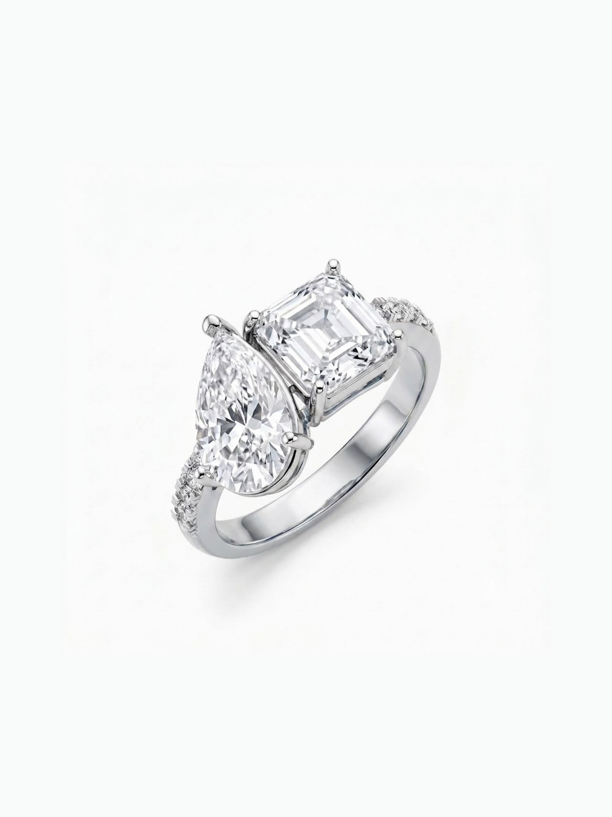 Duet Three Stone Ring