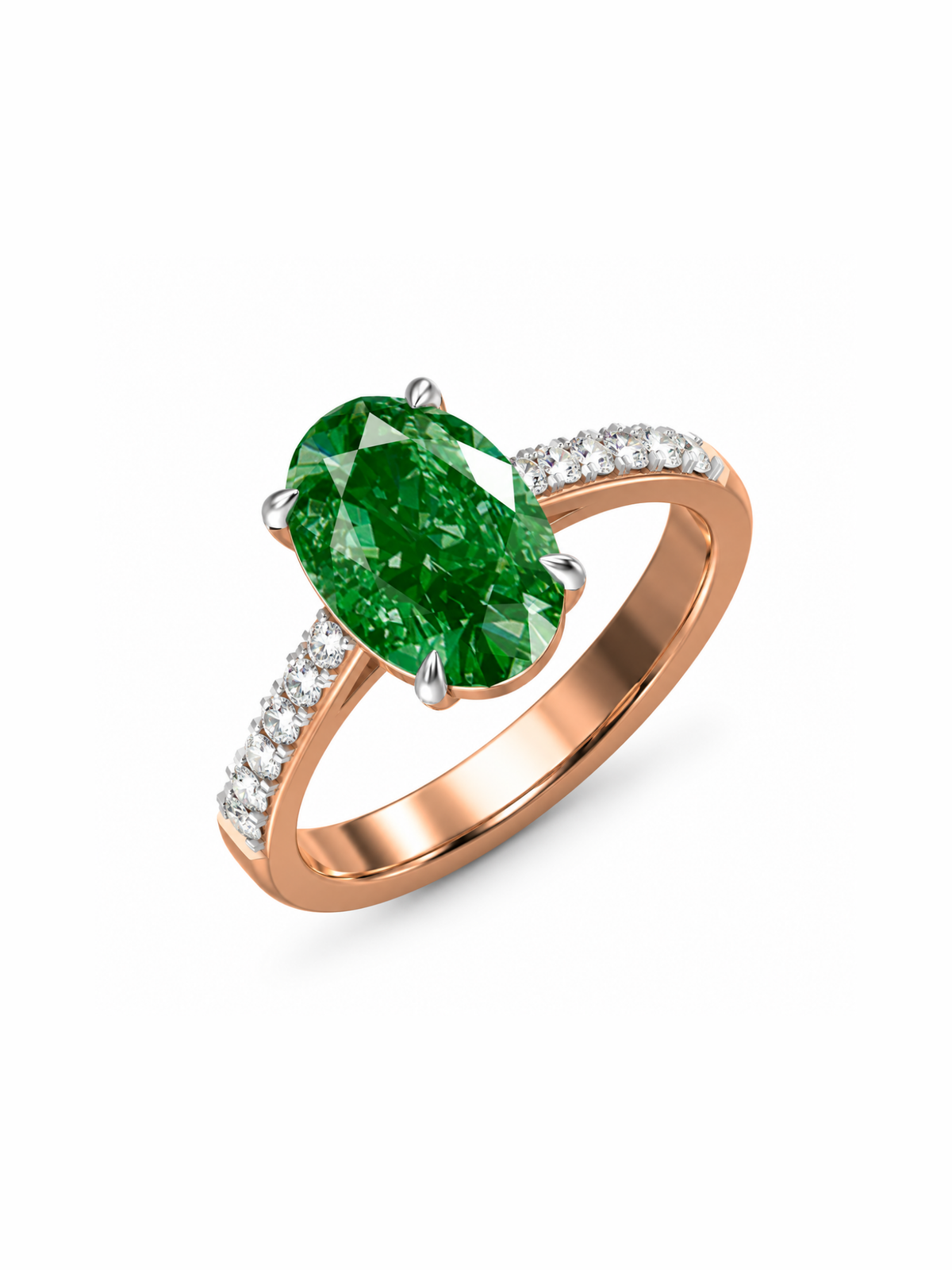 Emerald Oval Ring