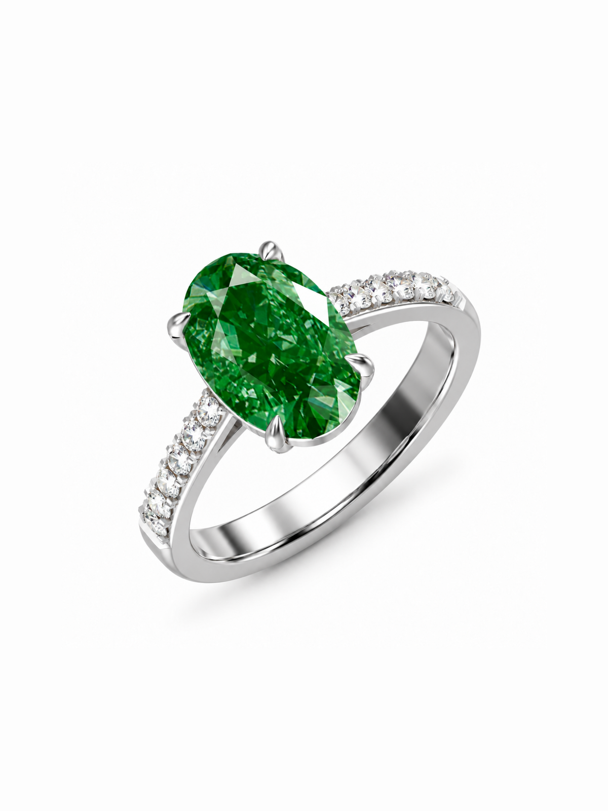 Emerald Oval Ring