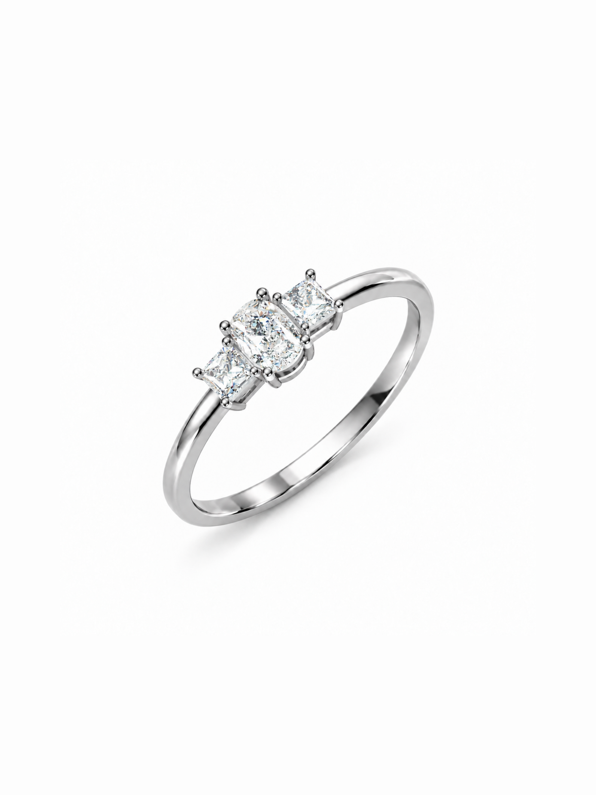 Trinity Cushion Ring