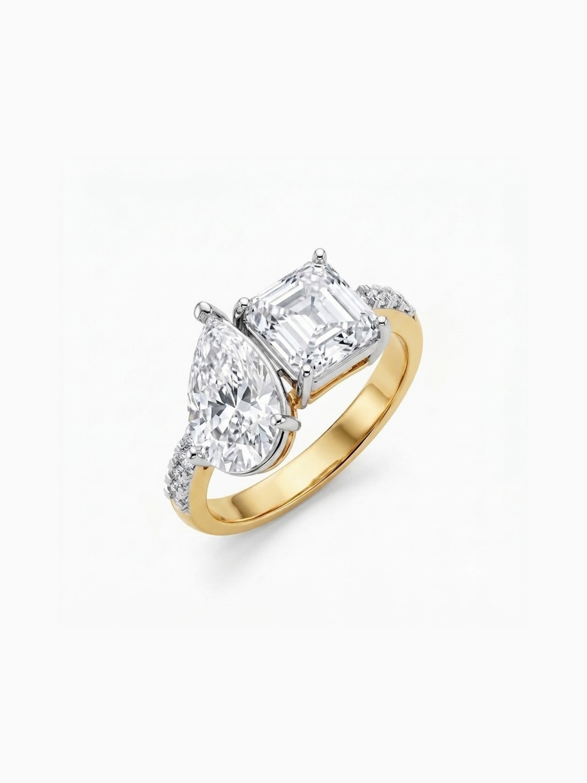 Duet Three Stone Ring