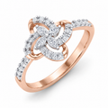 Trellis Flower Ring - Rose Gold