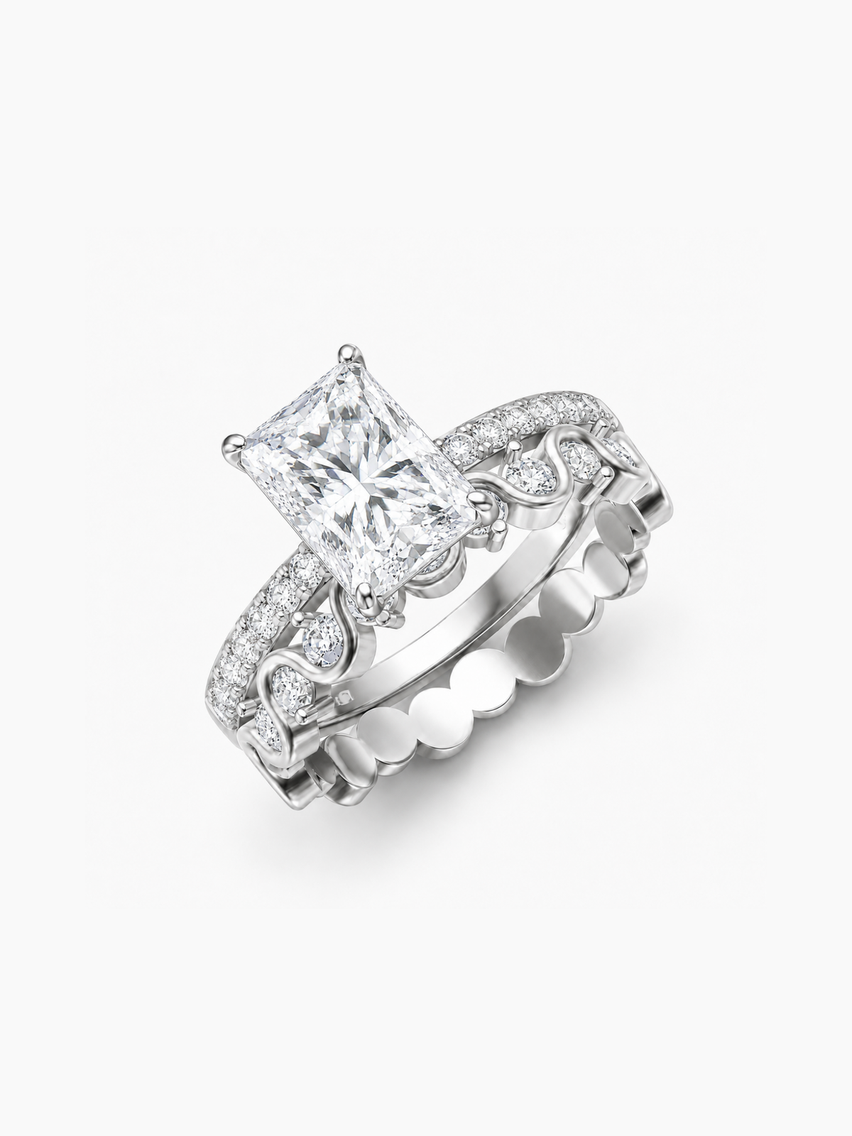 Radiant Scallop Ring