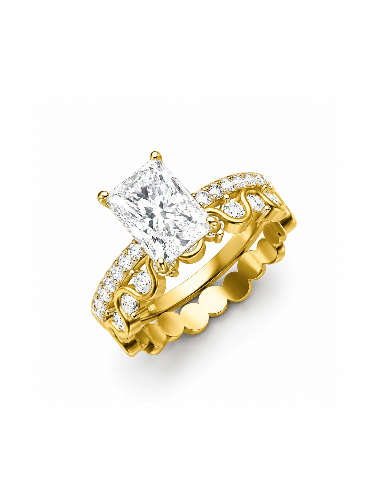 Radiant Scallop Ring