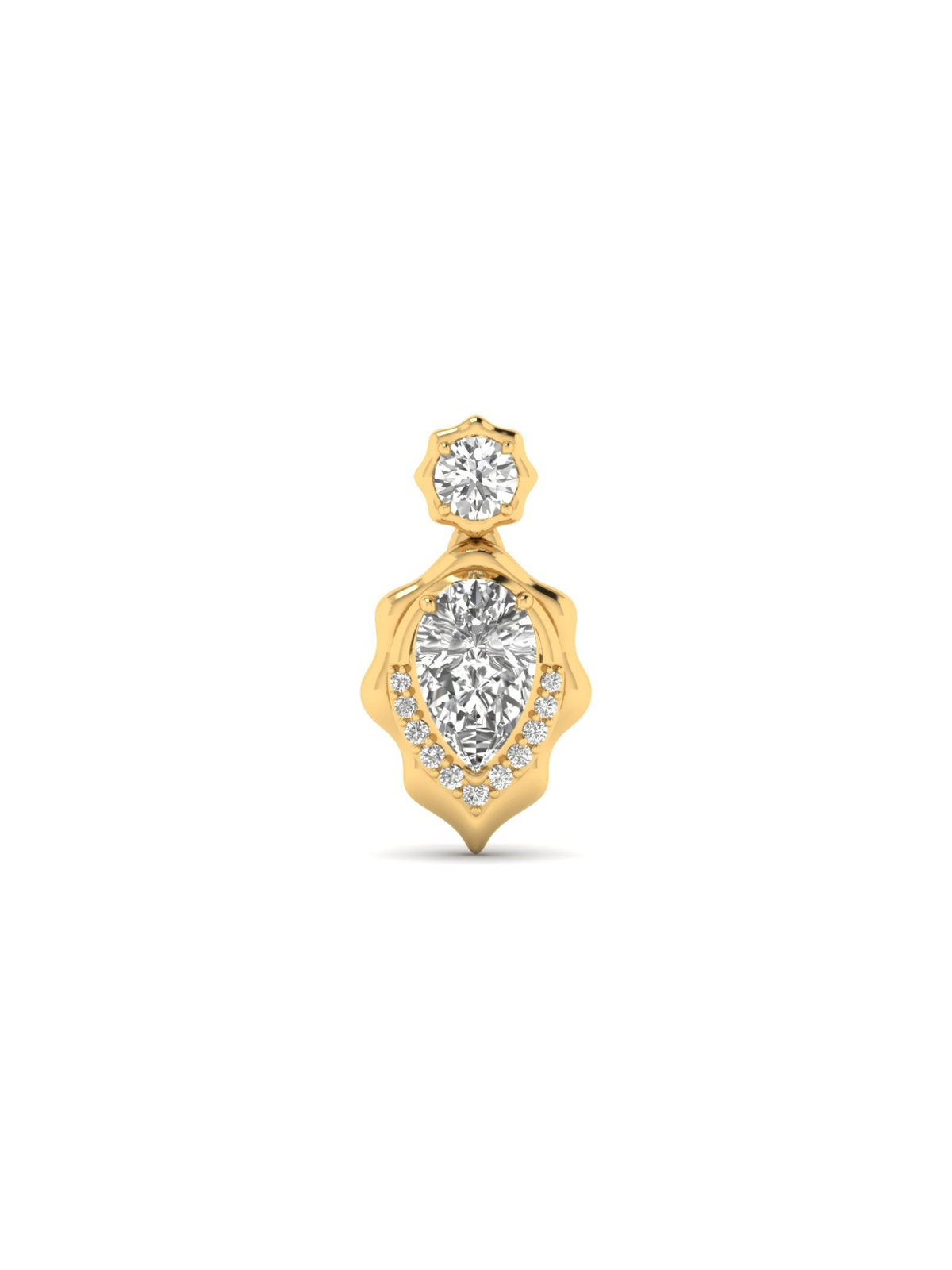 Arabesque Pear Pendant