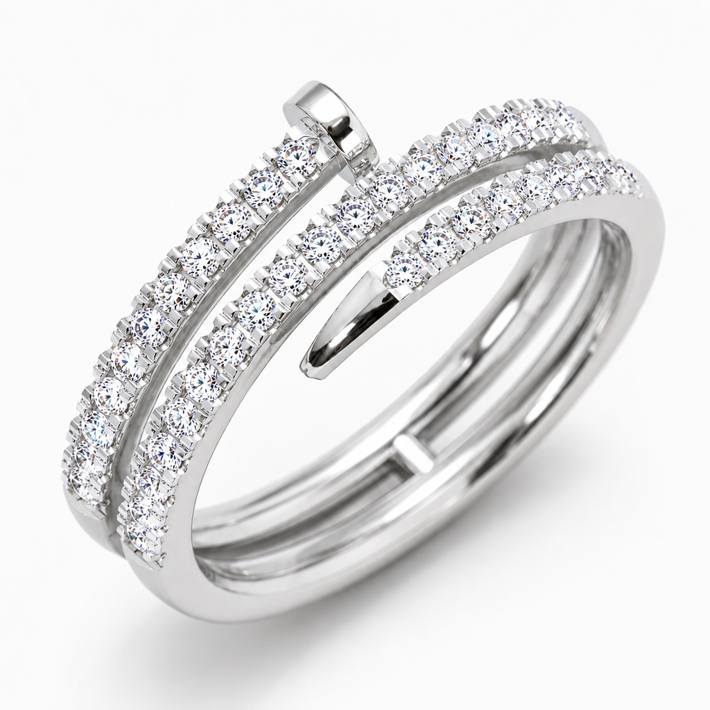 Aria Wrap Ring - White Gold