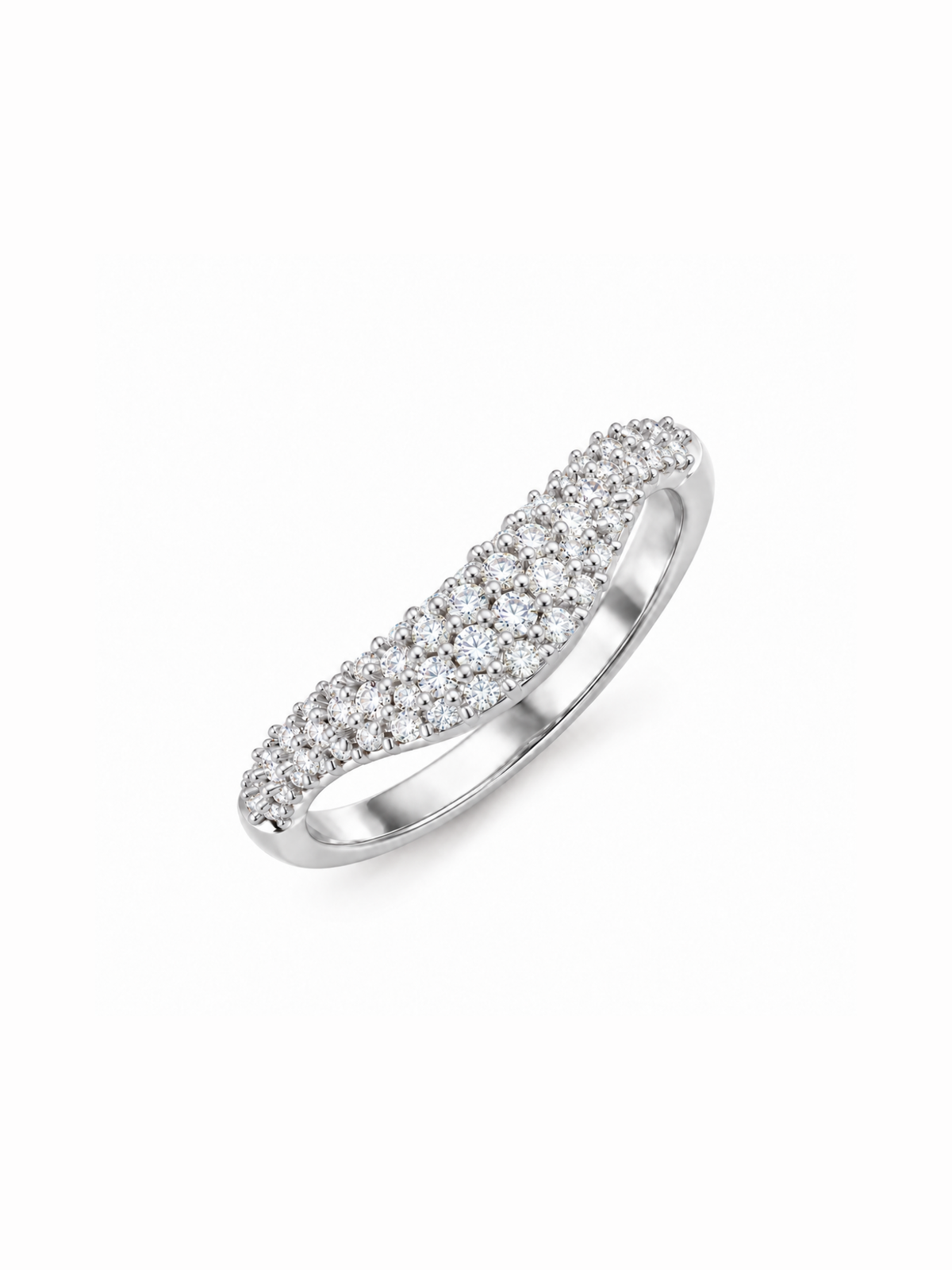 Wave Pavé Band