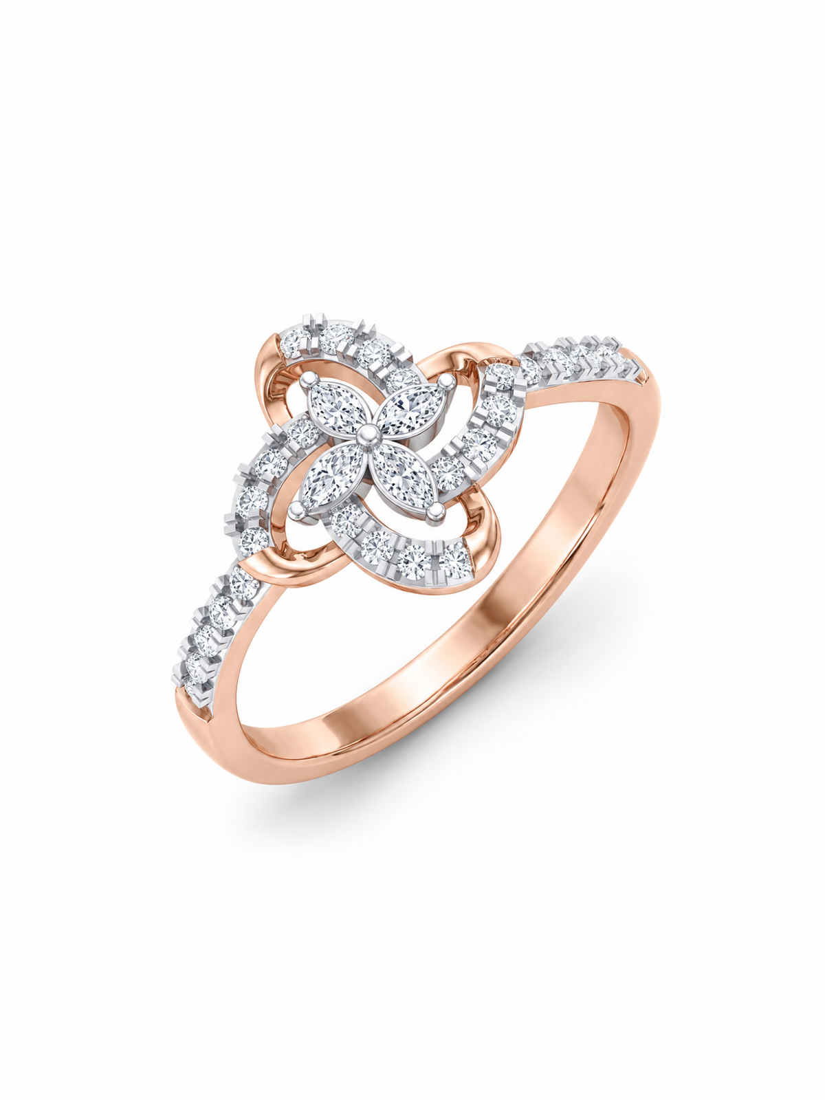 Trellis Flower Ring