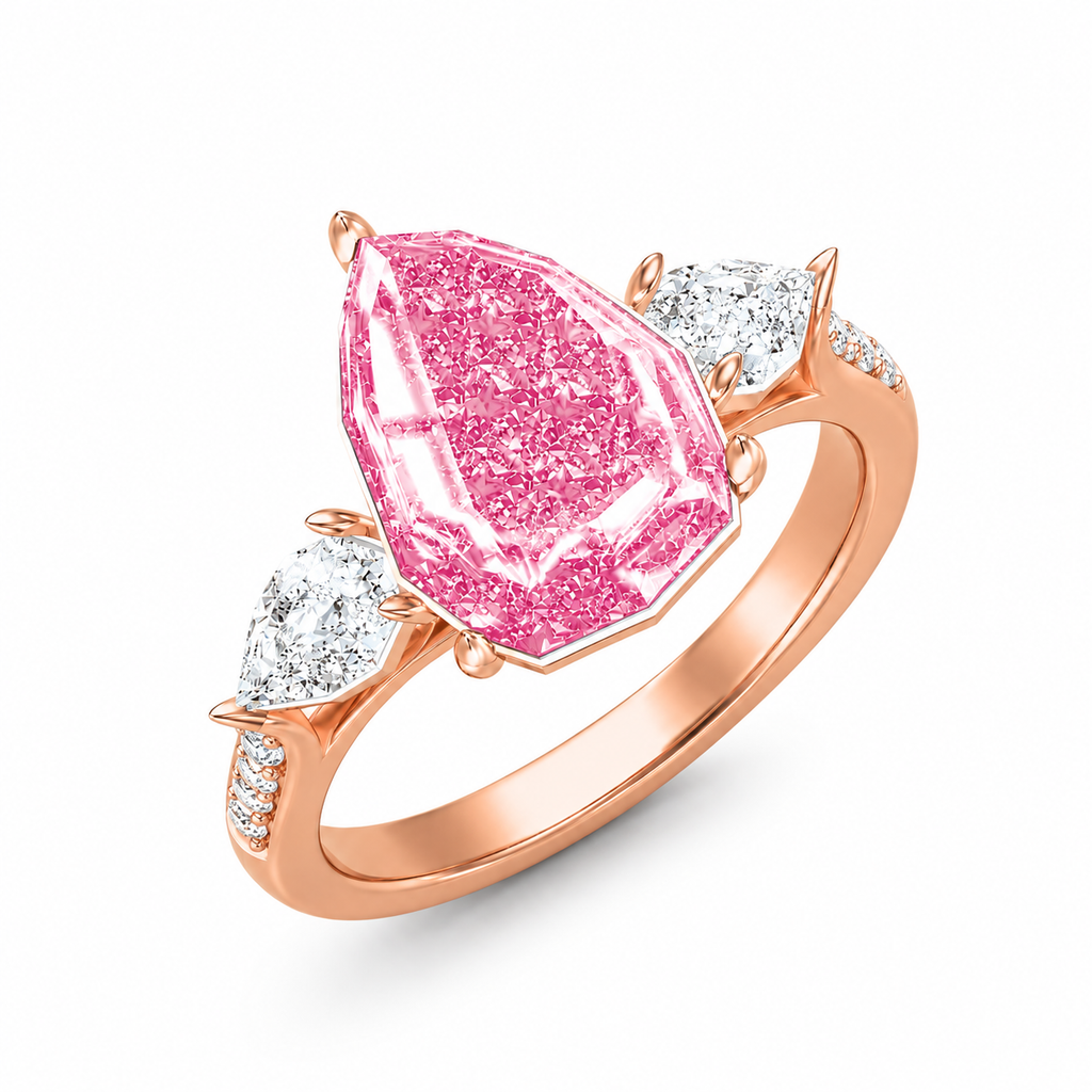 Rosalind Pear Ring - Rose Gold