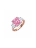 Bella Pink Asscher Ring