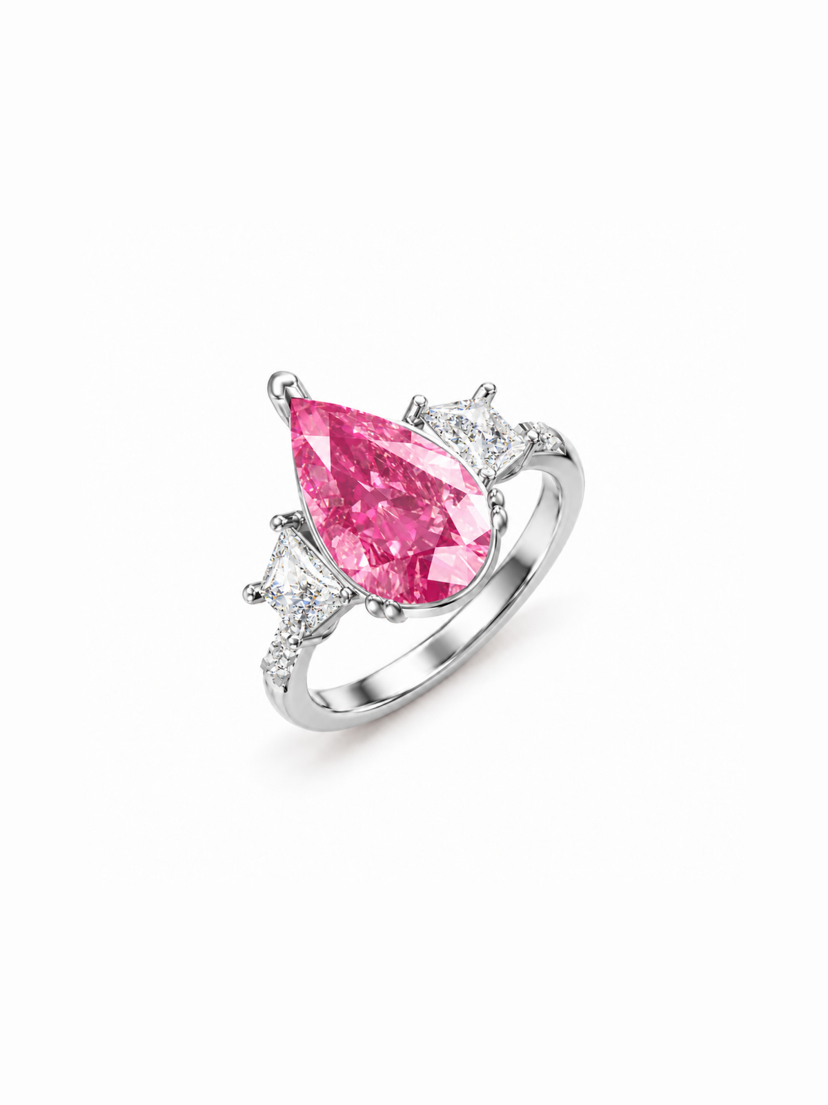 Trillion Pear Trio Ring