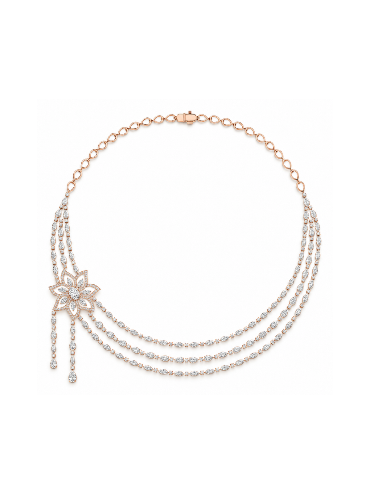 Lotus Layered Necklace
