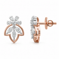 Lotus Petal Earrings - Rose Gold