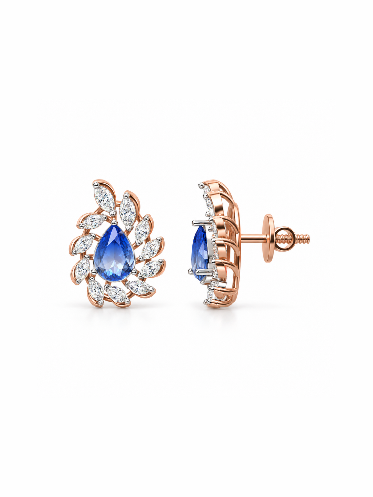 Sapphire Wing Studs