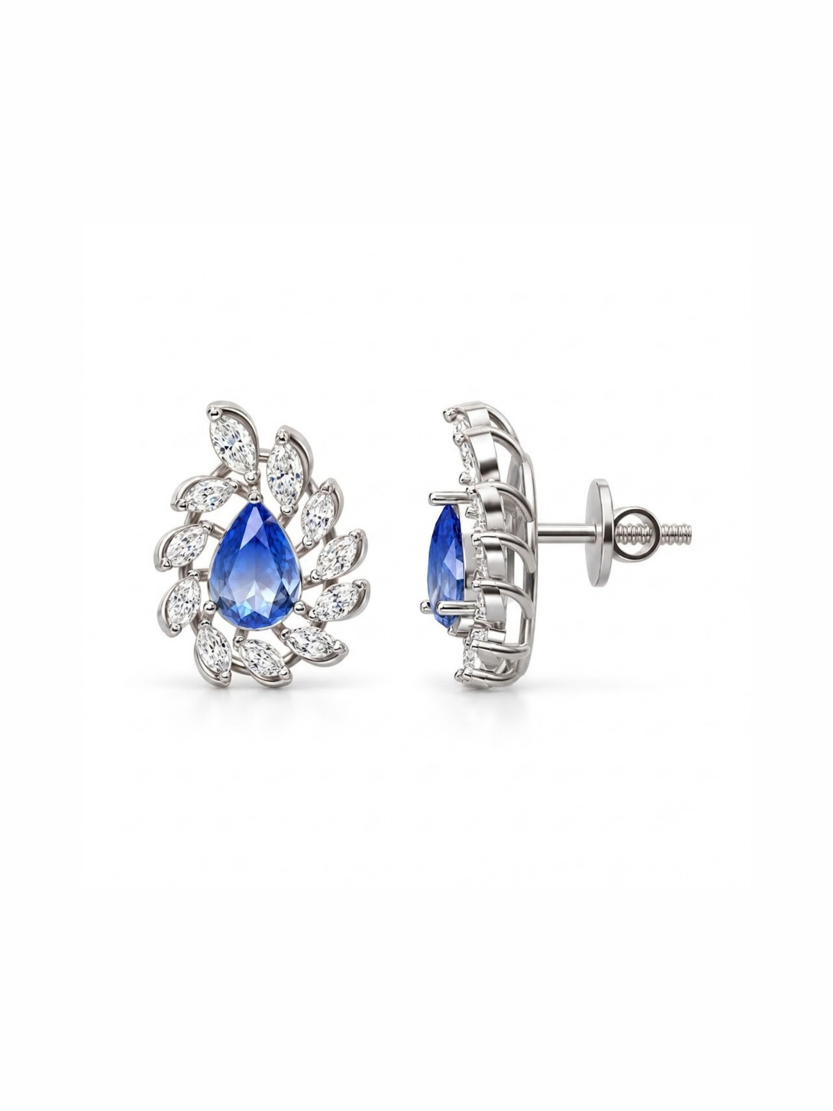 Sapphire Wing Studs