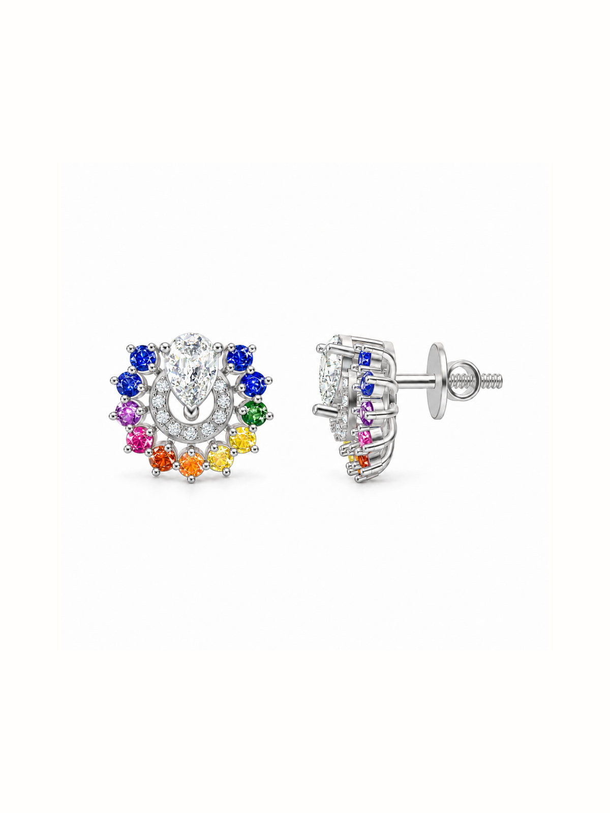 Rainbow Cluster Studs