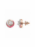 Blush Crescent Studs