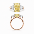 Golden Trillion Ring - Rose Gold