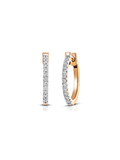 Pavé Huggie Hoops